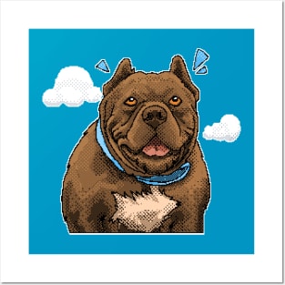 Pixel pitbull Posters and Art